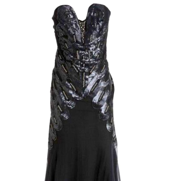 Karen Millen Dresses Karen Millen Evening Gown With Sequins Detail
